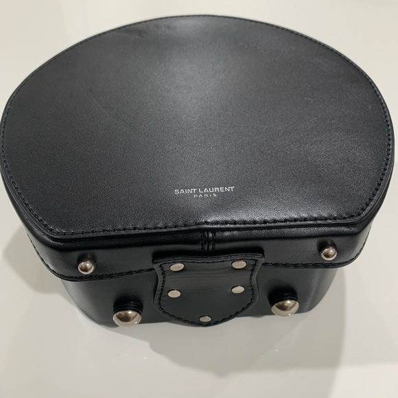 * Saint Laurent Small Leather Mica Hat Case - Picture 8 of 15